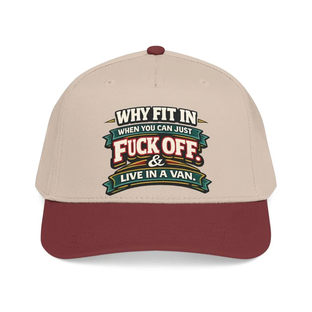 Baseball Cap - "Why Fit In" Design F**K-Line