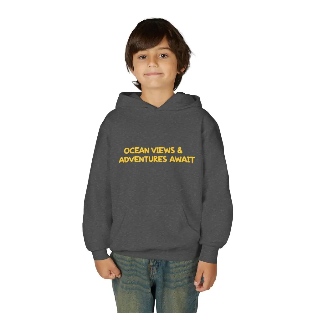 4251526015262962465_2048.jpeg Youth Hoodie(Gildan) – "Ocean Views-Adventures Awaits" (Design Sitcom-Line)