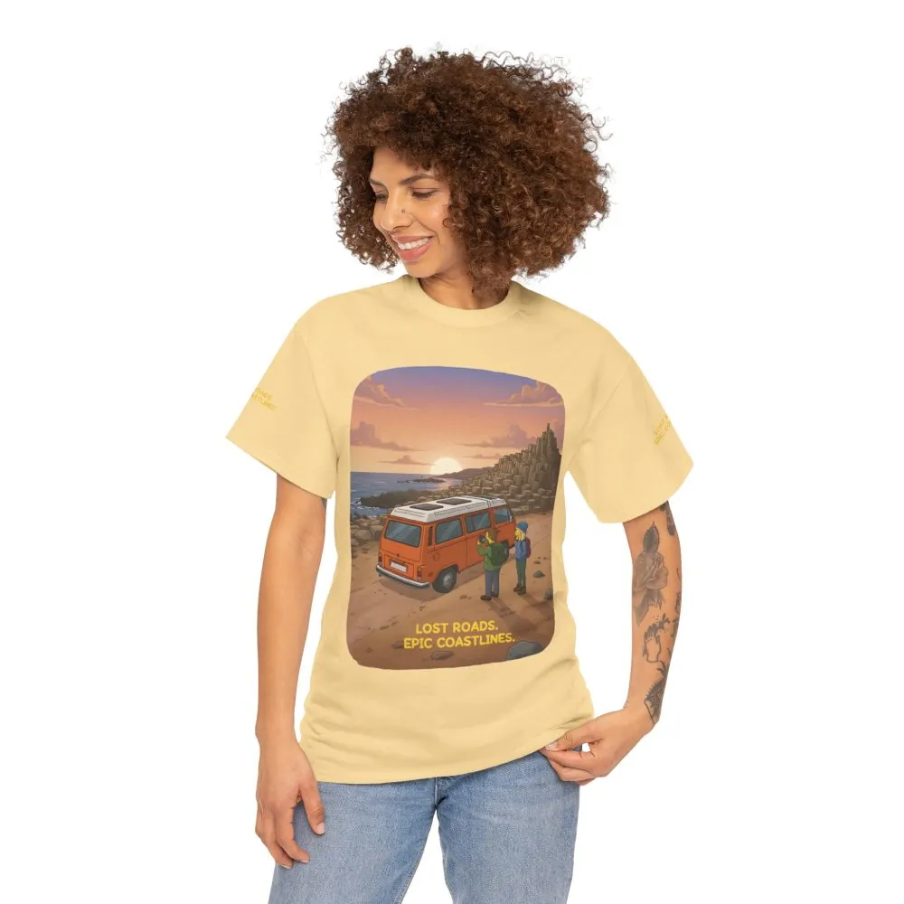 4284494664168804388_2048.jpeg Unisex Heavy Cotton Tee — "Lost Roads Epic Coastlines" Design Sitcom-Line