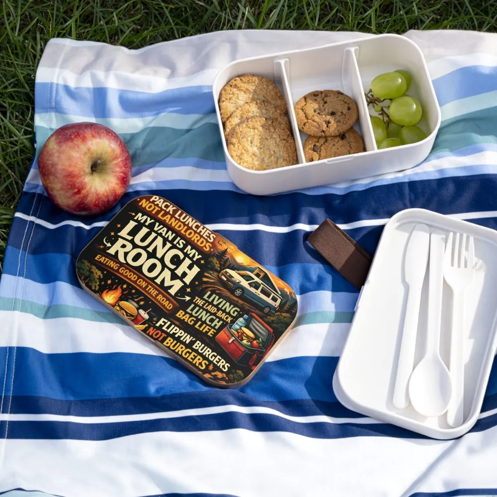 Adventure Camper Bento Box — 'My Van Is My Lunchroom' Camper Lunchbox