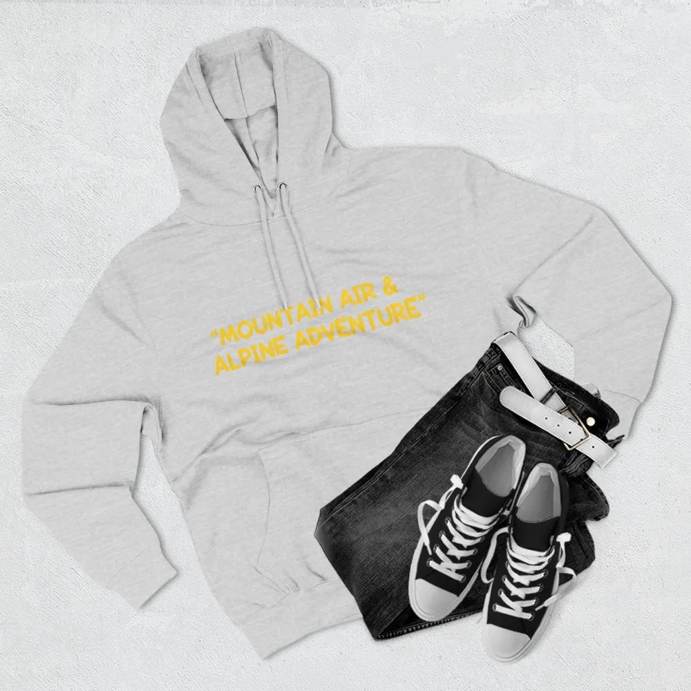 4311003400876945323_2048.jpeg Three-Panel Fleece Hoodie - "Mountain Air And Alpine Adventure"" Design Sitcom-Line