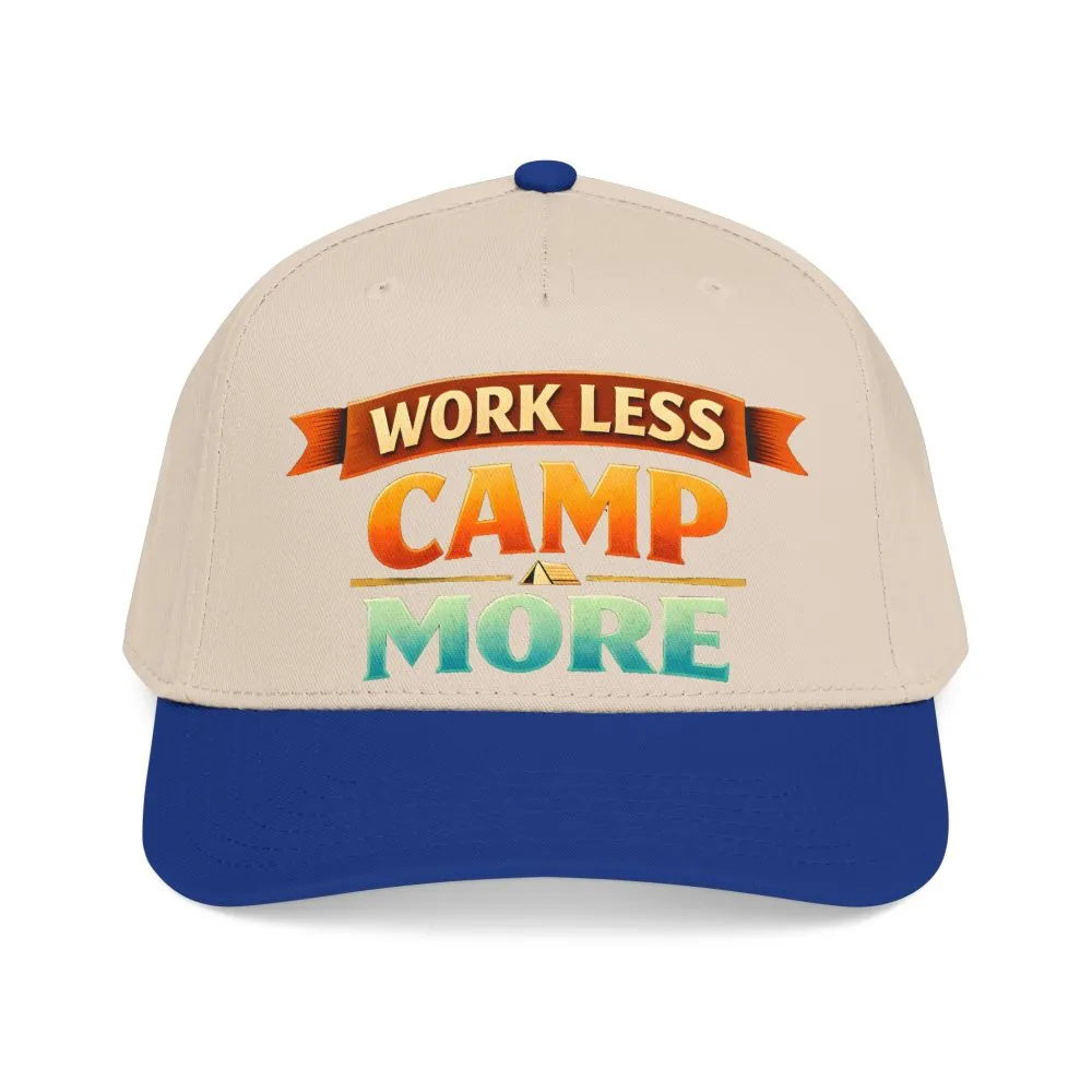 4332925806082924636_2048.jpeg Baseball Cap - "Work Less-Camp More" Design Scenic-Line