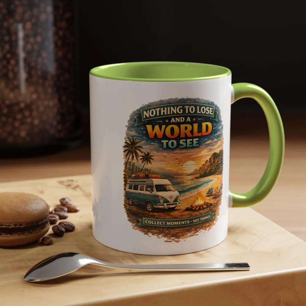 Accent Coffee Mug (11, 15oz) — "Nothing To Lose" Design Scenic-Line