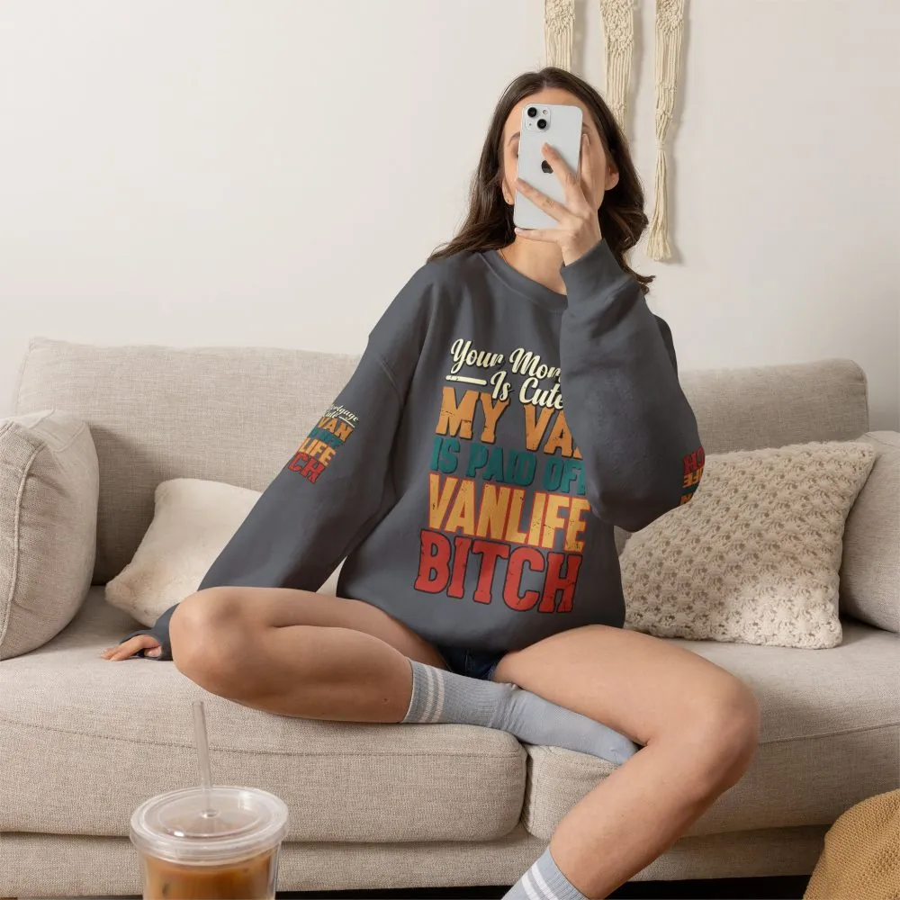 436083549107484196_2048.jpeg Unisex Heavy Blend™ Crewneck Sweatshirt — "Your Mortgage Is Cute" Design F**K-Line