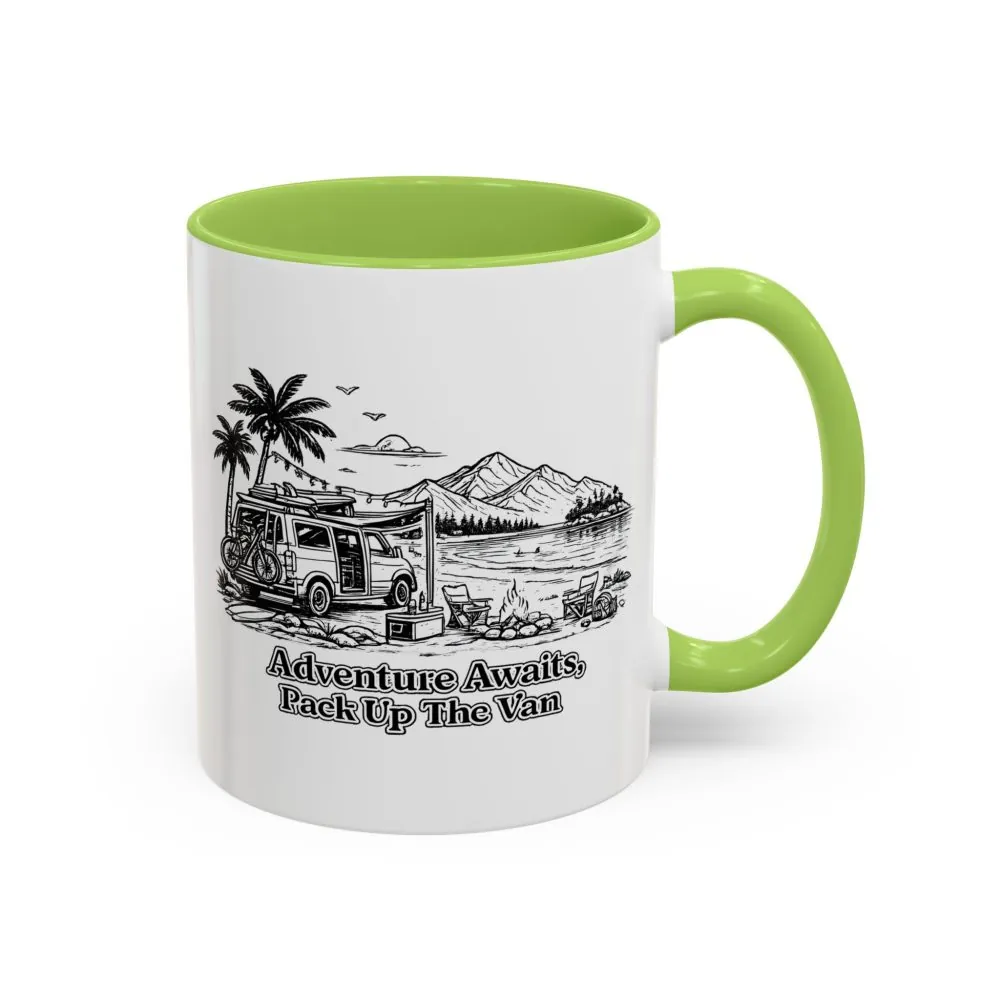 4389256411601365397_2048.jpeg Accent Coffee Mug (11, 15oz) — "Adventure Awaits,Pack Up The Van" Design Minimal-Line