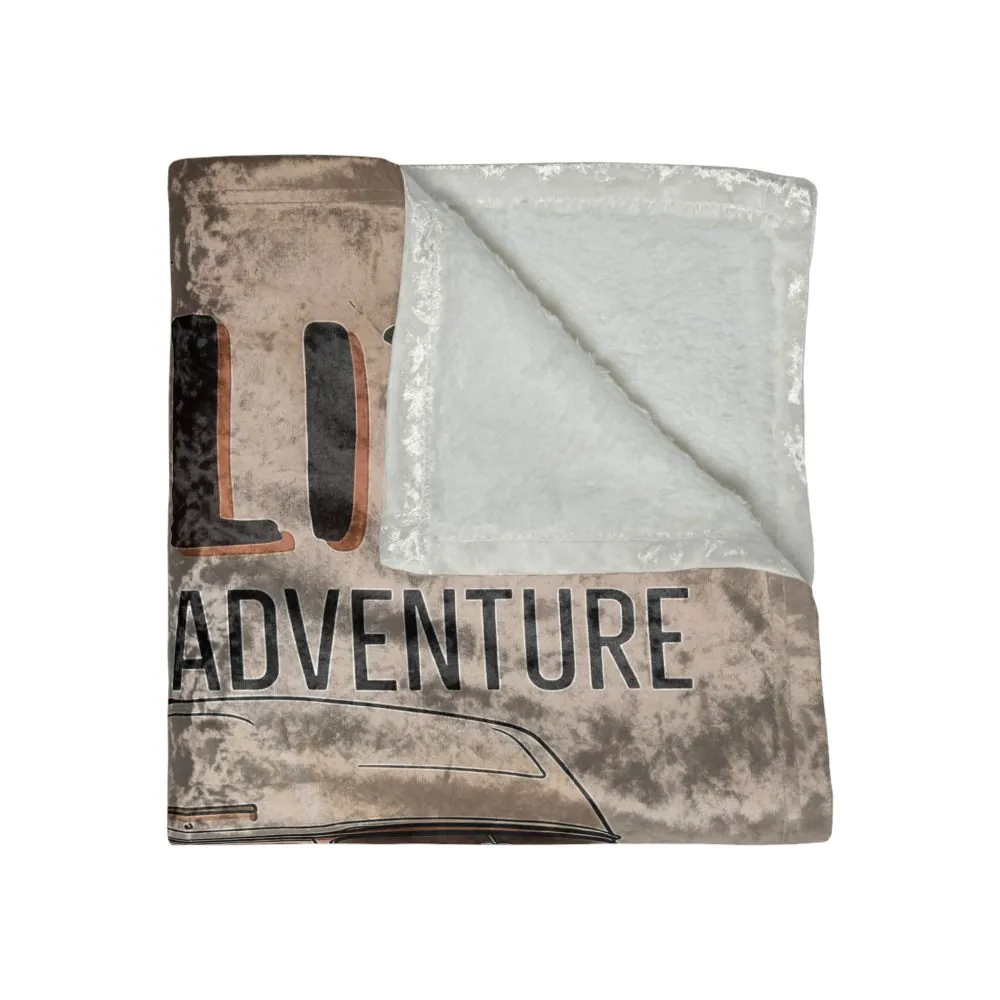 4396608708352807529_2048.jpeg Crushed Velvet Blanket — Vanlife "Be Free, Chase Your Dreams" Cozy Throw