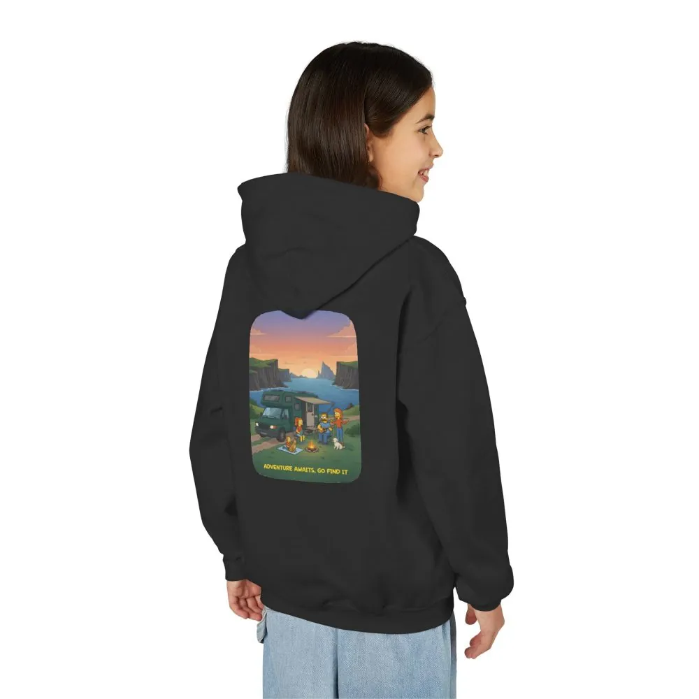 4397878420240843690_2048.jpeg Youth Hoodie(Gildan) – "Adventure Awaits-Go Find It" (Design Sitcom-Line)