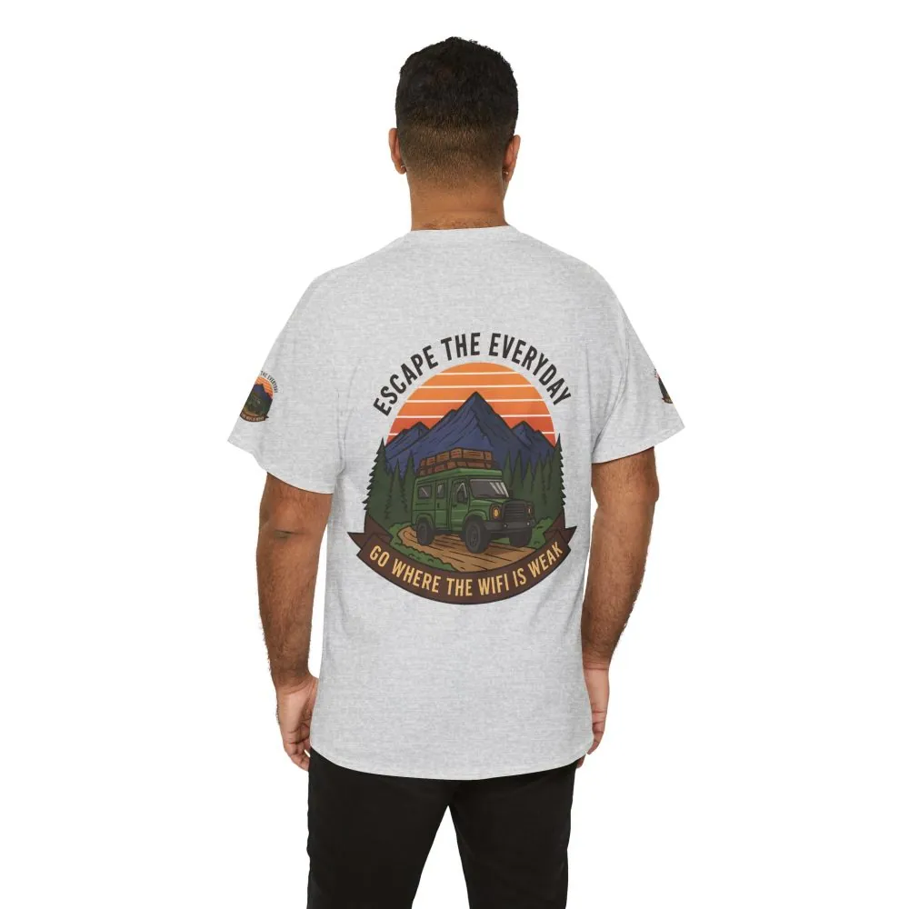 4405450351146099471_2048.jpeg Unisex Heavy Cotton Tee — "Go Where the WiFi Is Weak" Adventure Shirt