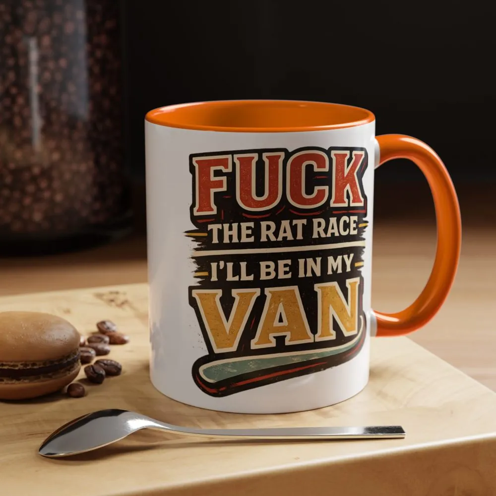 4407807330734550568_2048.jpeg Accent Coffee Mug (11, 15oz) — "Fuck The Rat Race" Design F**K-Line