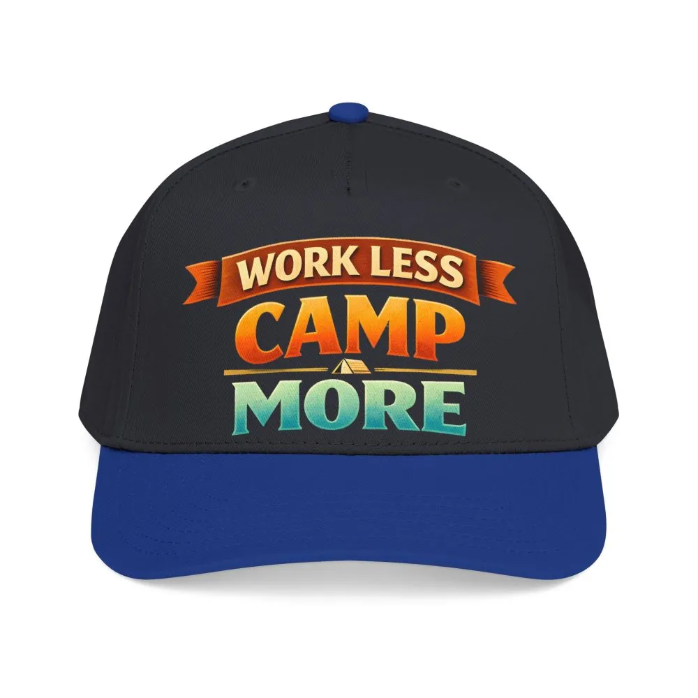 4429481773169955479_2048.jpeg Baseball Cap - "Work Less-Camp More" Design Scenic-Line