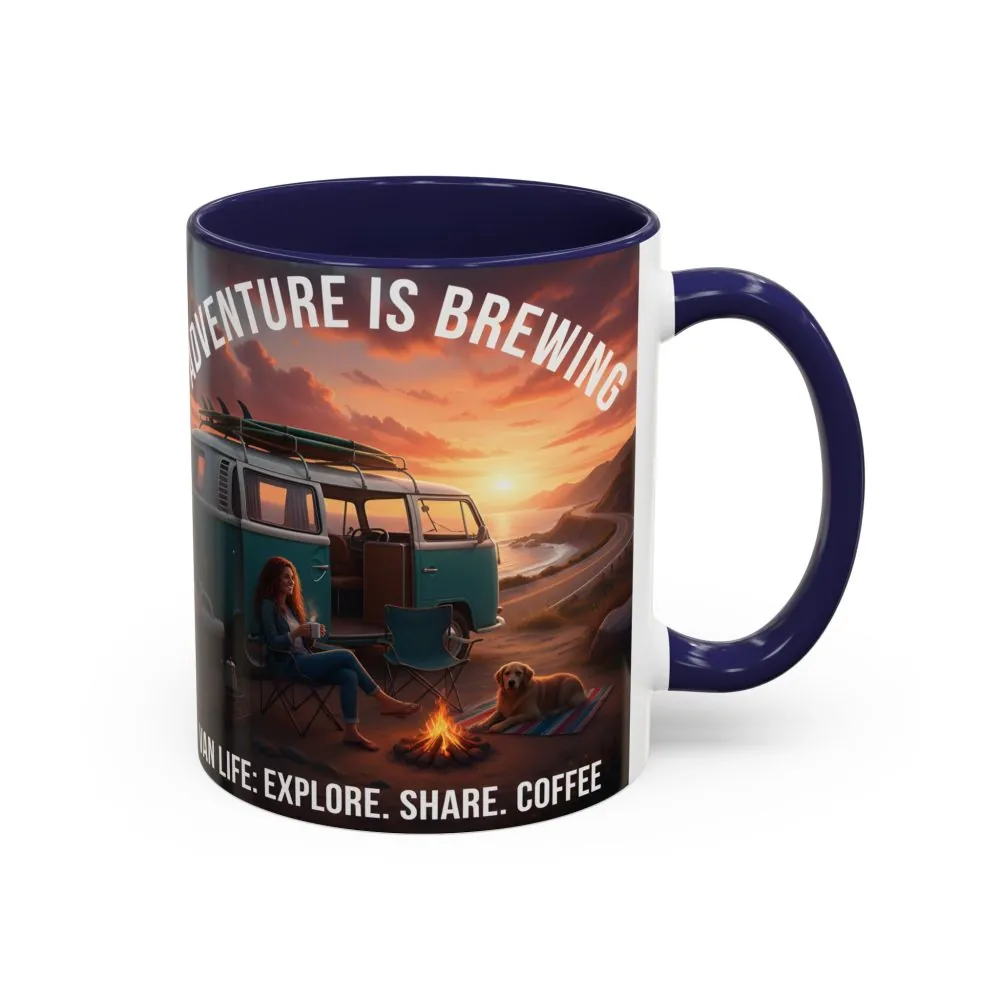 4437562761111652549_2048.jpeg Accent Coffee Mug (11, 15oz) — "Adventure is brewing"