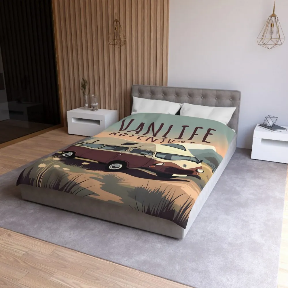 4439221029263323346_2048.jpeg Duvet Cover - 'Vanlife Adventures' Retro Camper Bedding