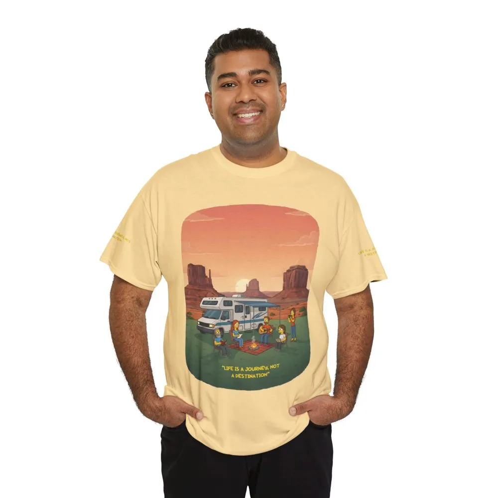 446013128275399178_2048.jpeg Unisex Heavy Cotton Tee — "Life Is A Journey-Not A Destination" Design Sitcom-Line