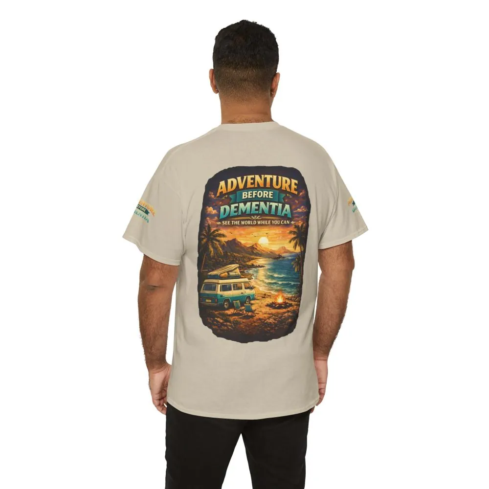 4460788080127654077_2048.jpeg Unisex Heavy Cotton Tee — "Adventure Before Dementia" Design Scenic-Line