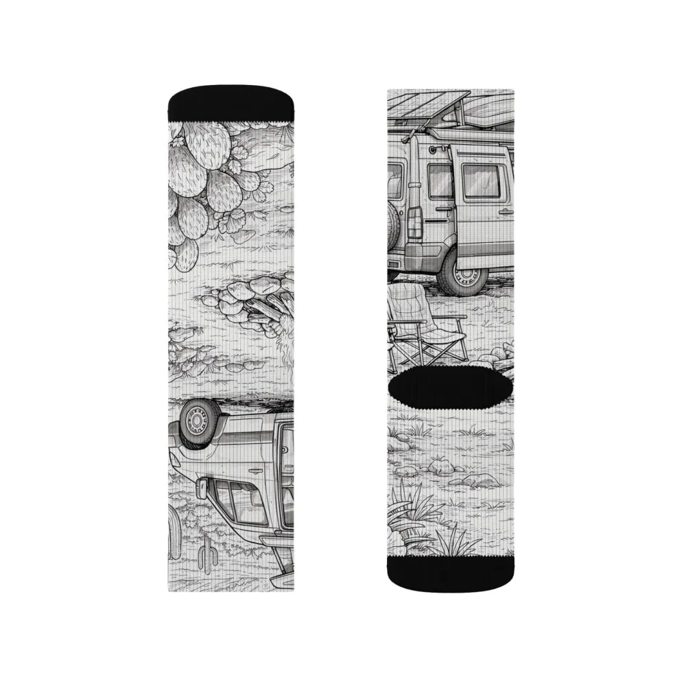 4467674965120735431_2048.jpeg Sublimation Socks — Retro Camper Roadtrip Crew Socks