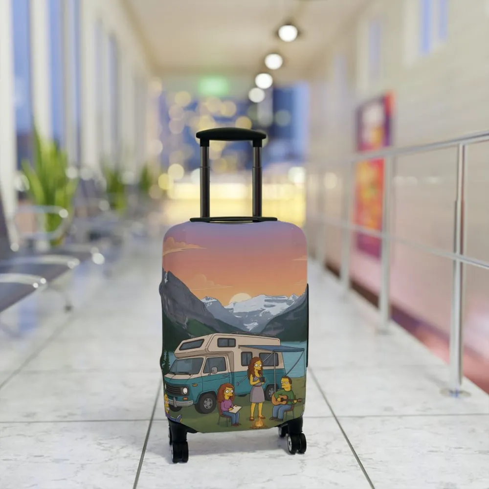 4471789293321561997_2048.jpeg Luggage Cover — Adventure Camper Sketch Travel Suitcase(Design Sitcom-Line)