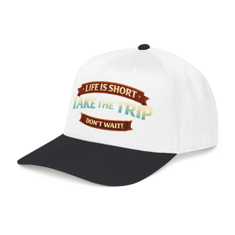4482394151333765420_2048.jpeg Baseball Cap - "Live Is Short Take The Trip" Design Scenic-Line