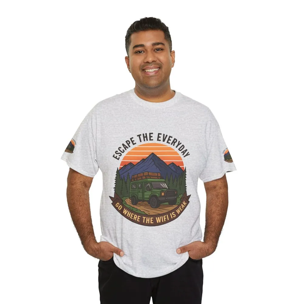 4490965646431401269_2048.jpeg Unisex Heavy Cotton Tee — "Go Where the WiFi Is Weak" Adventure Shirt