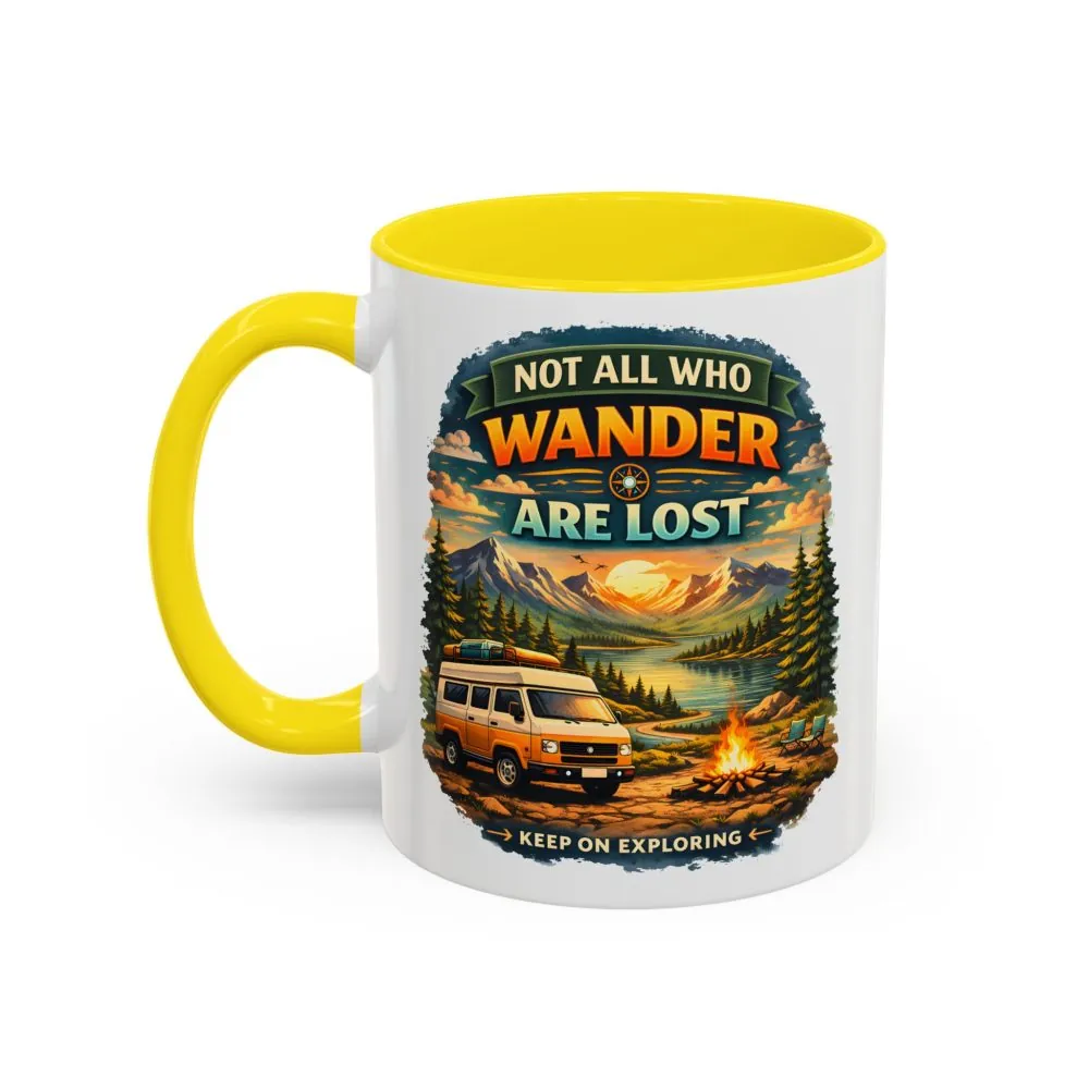 4493856548338544468_2048.jpeg Accent Coffee Mug (11, 15oz) — "Not All Who Wander Are Lost" Design Scenic-Line