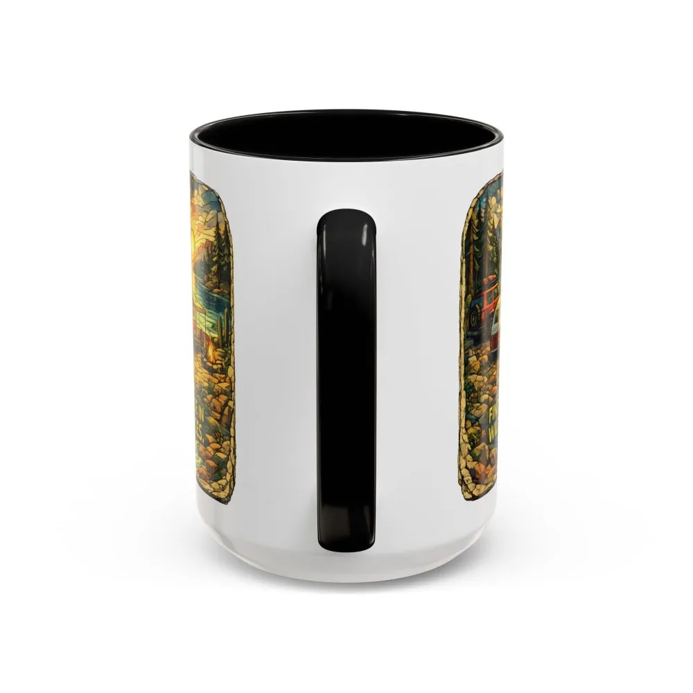 4502421443944433113_2048.jpeg Accent Coffee Mug (11, 15oz) — "Find Peace In Wild Places" Design Cubic-Line