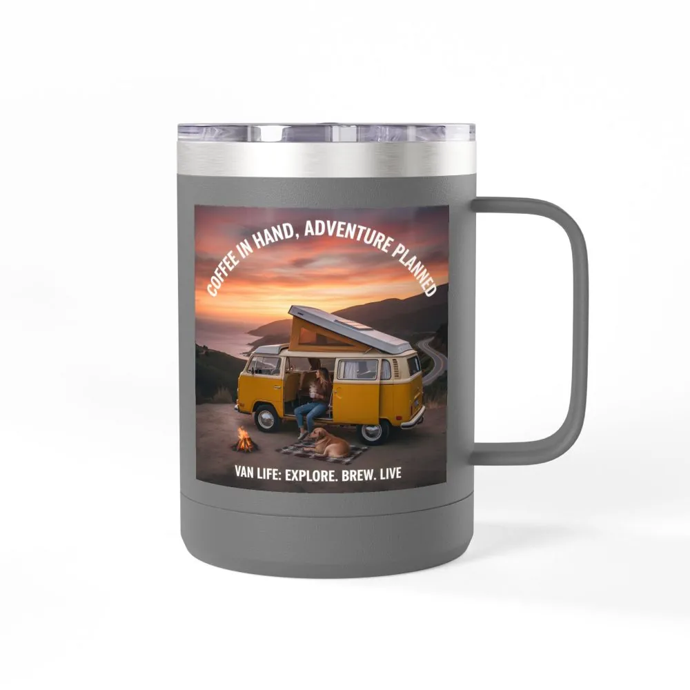 450620229794197297_2048.jpeg Coffee Mug Tumbler, 15oz — "Coffee in Hand, Adventure Planned"