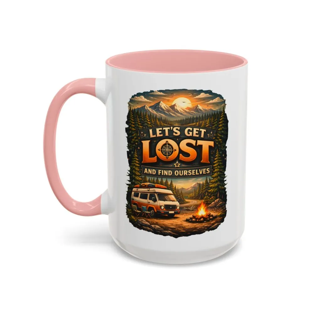 4530406446779224647_2048.jpeg Accent Coffee Mug (11, 15oz) — "Let´s Get Lost And Find Ourselfs" Design Scenic-Line