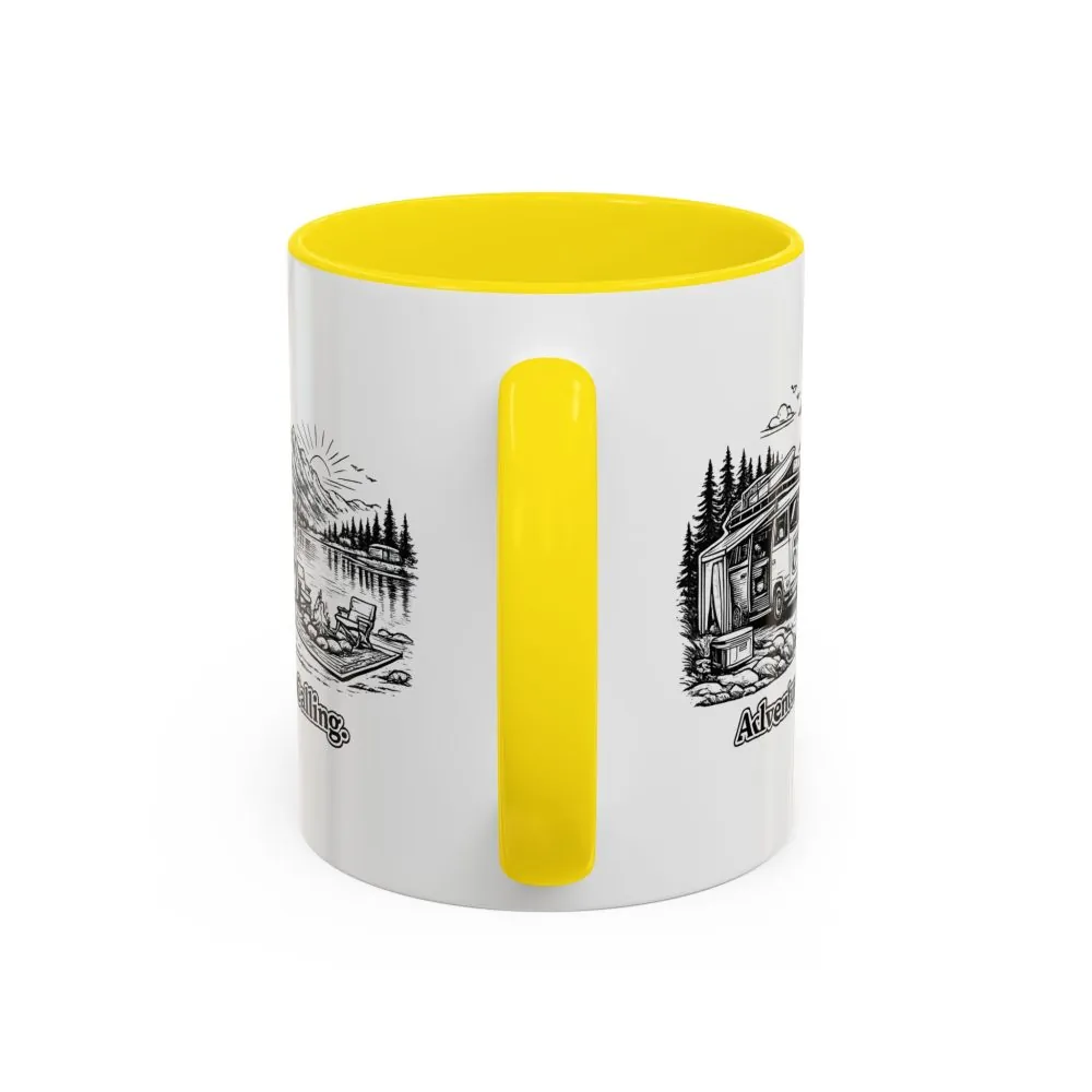 4539691263708995038_2048.jpeg Accent Coffee Mug (11, 15oz) — "Adventure Is Calling" Design Minimal-Line