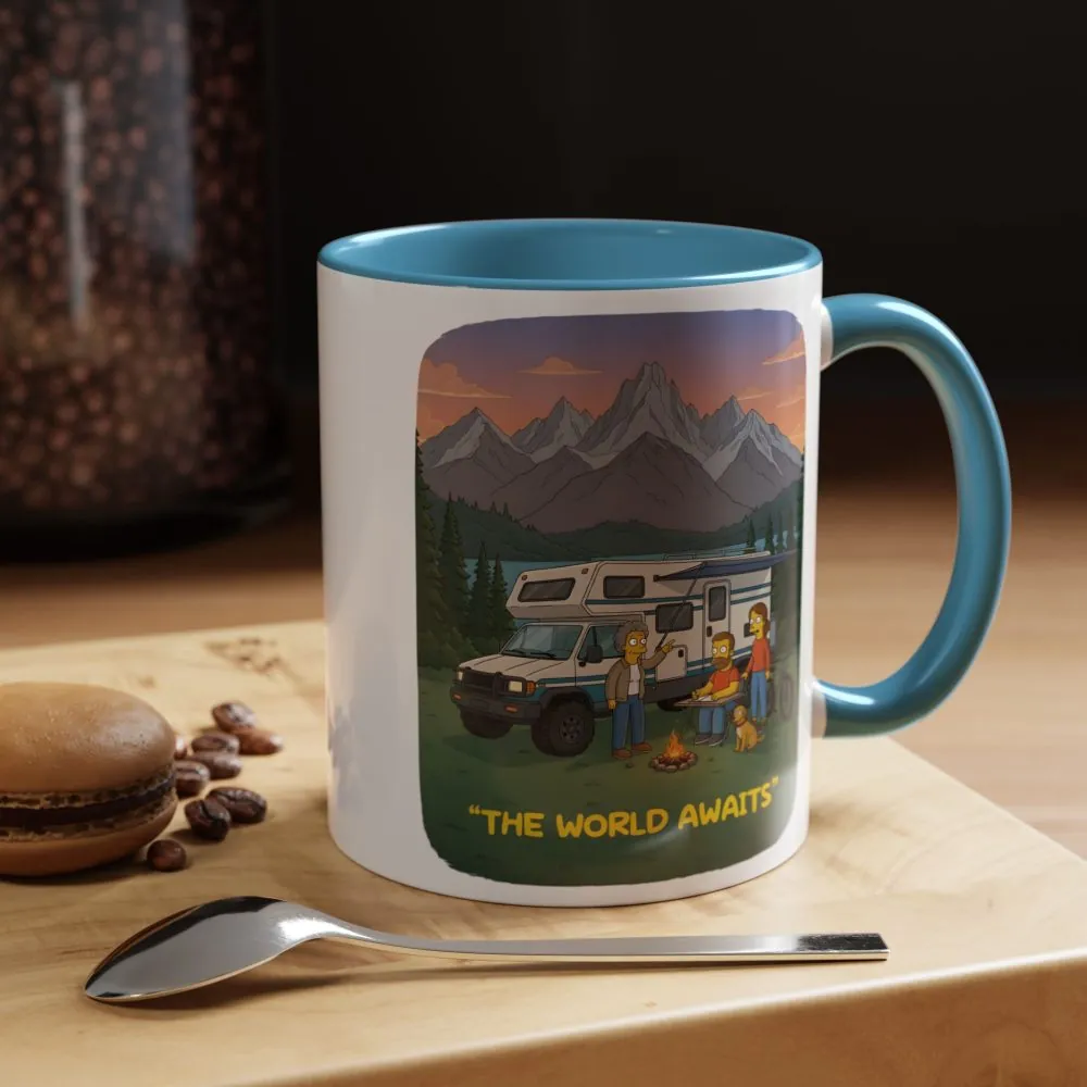 4559732179757396520_2048.jpeg Accent Coffee Mug (11, 15oz) — "The World Awaits" Design Sitcom-Line
