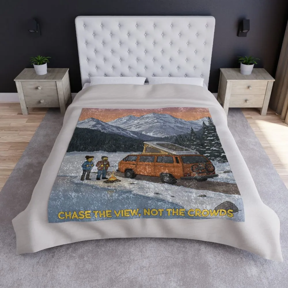 4584563971536769603_2048.jpeg Crushed Velvet Blanket —"Chase The Views-Not The Crowds" Design Sitcom-Line (Campervan)