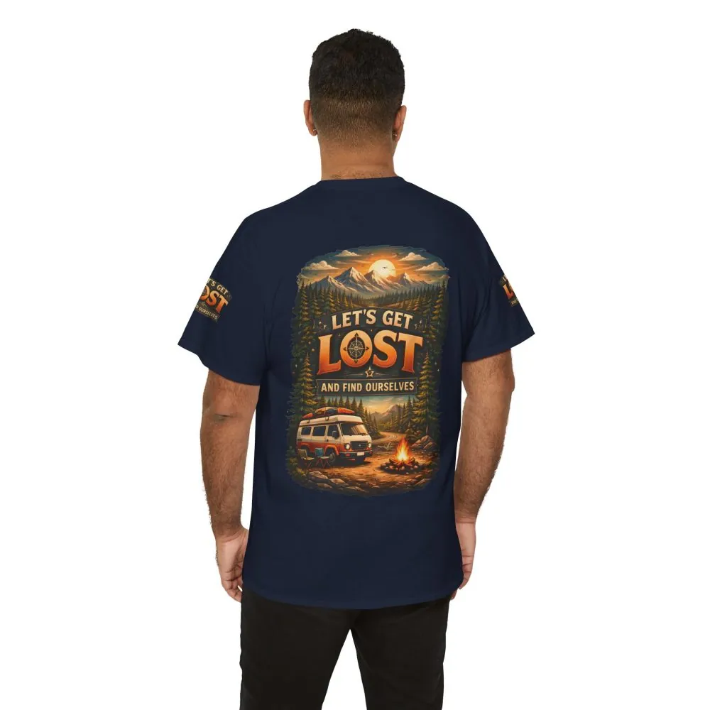 4593075497832979046_2048.jpeg Unisex Heavy Cotton Tee — "Let´s Get Lost And Found Ourselfs" Design Scenic-Line