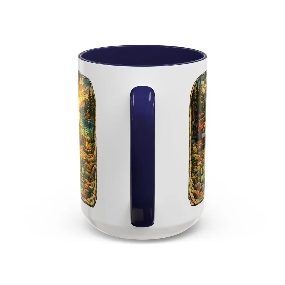 4635760040871329418_2048.jpeg Accent Coffee Mug (11, 15oz) — "Find Peace In Wild Places" Design Cubic-Line