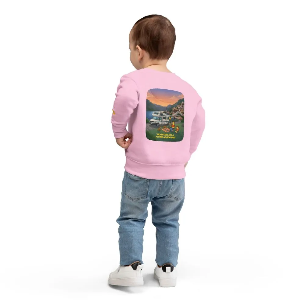 Toddler Sweatshirt - "Mountain Air-Alpine Adventure" (Design Sitcom-Line)