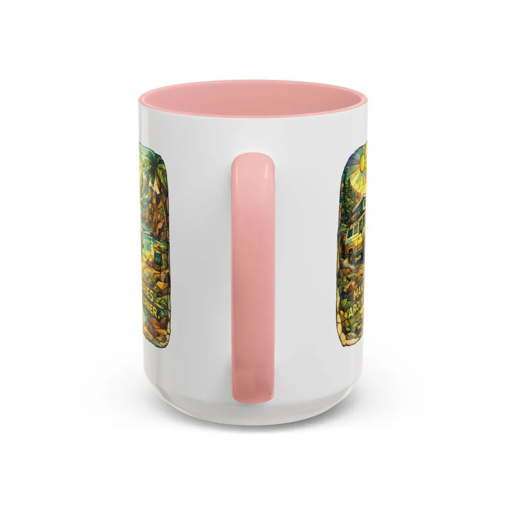 4684194585063888270_2048.jpeg Accent Coffee Mug (11, 15oz) — "Make Memories Around Every Corner" Design Cubic-Line