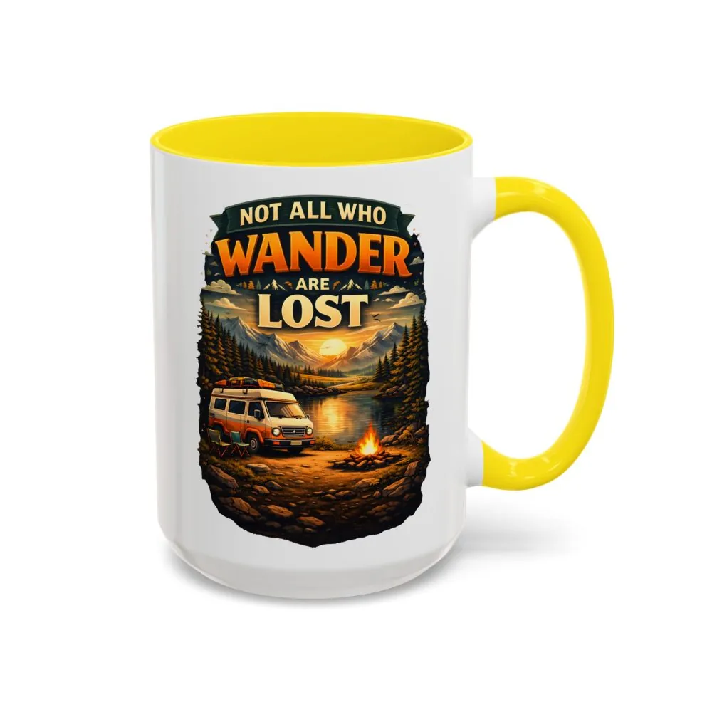 4709423355332923408_2048.jpeg Accent Coffee Mug (11, 15oz) — "Not All Who Wander Are Lost" Design Scenic-Line