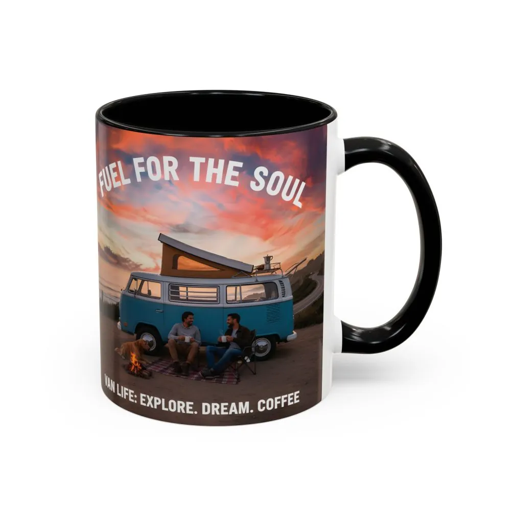 Accent Coffee Mug (11, 15oz) — "Fuel for the Soul"