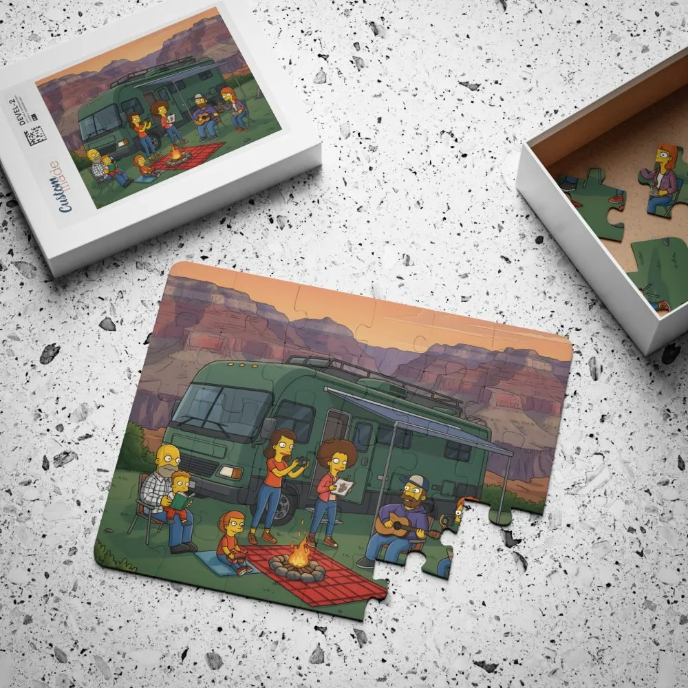 4728176931354075685_2048.jpeg Kids' 30‑Piece Camping Puzzle — Scenic Campfire Jigsaw