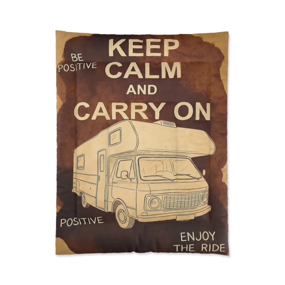 4729004217087310303_2048.jpeg Comforter - "Keep Calm and Carry On" RV Travel Throw Blanket