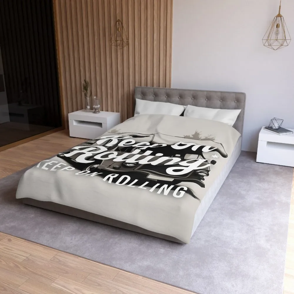 4730703837857247670_2048.jpeg Duvet Cover — "Keep On Rolling" Retro Motorhome Bedding