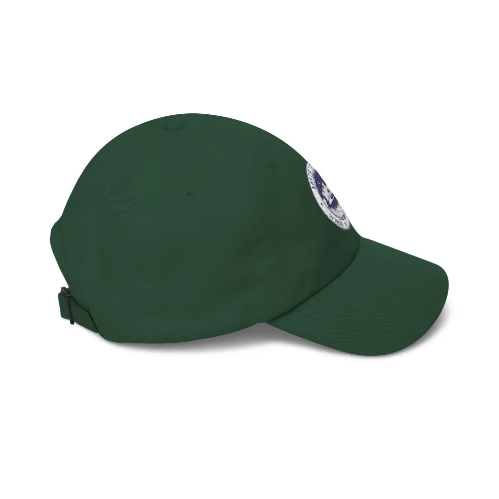 Dad Cap - "Adventure Awaits-Go Where You Feel Most Alive" Vintage National Park Stamp Hat