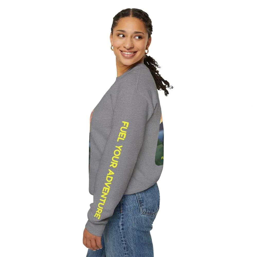 4775314726568659029_2048.jpeg Unisex Heavy Blend™ Crewneck Sweatshirt — "Fuel Your Adventure" Design Sitcom-Line
