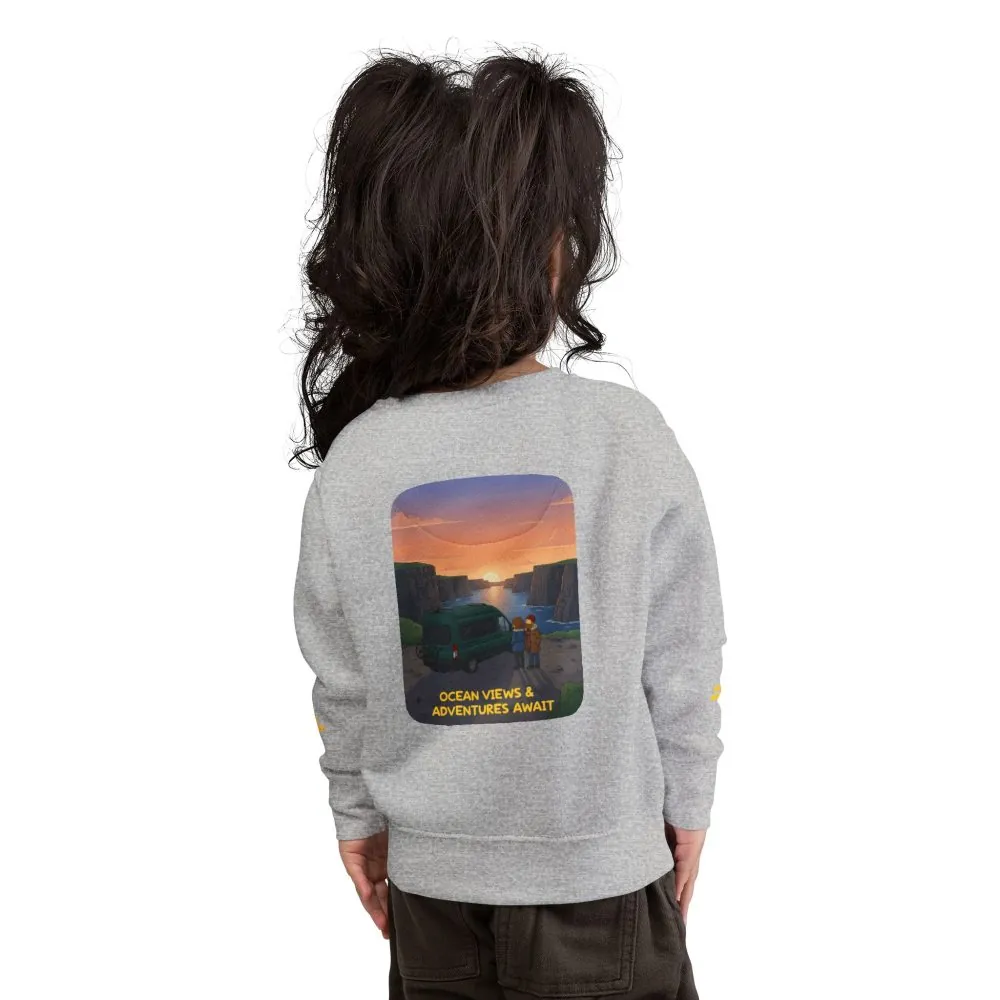4779088761671795593_2048.jpeg Toddler Sweatshirt - "Ocean Views-Adventures Awaits" (Design Sitcom-Line)