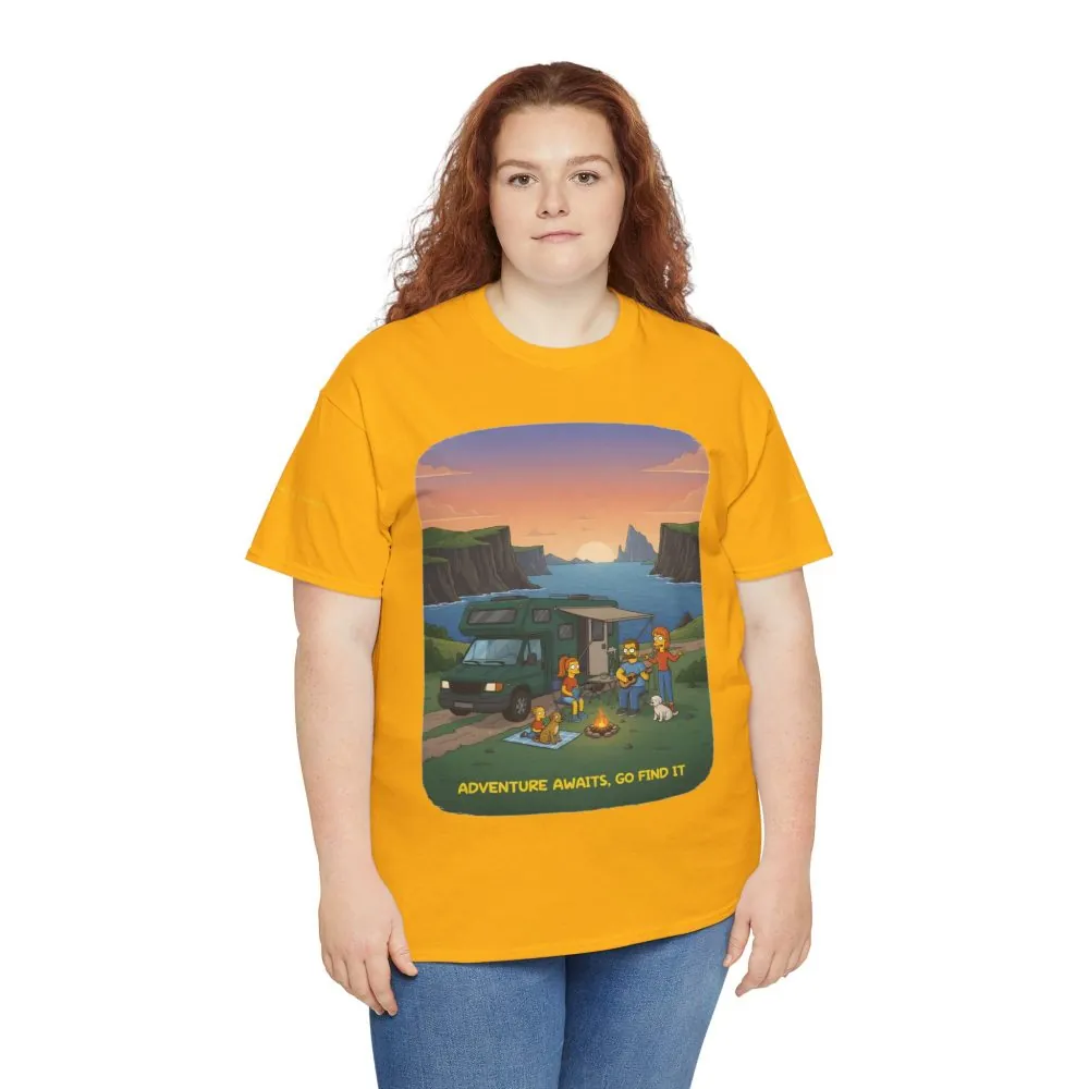 4794852453637274587_2048.jpeg Unisex Heavy Cotton Tee — "Adventure Awaits-Go Find It" Design Sitcom-Line