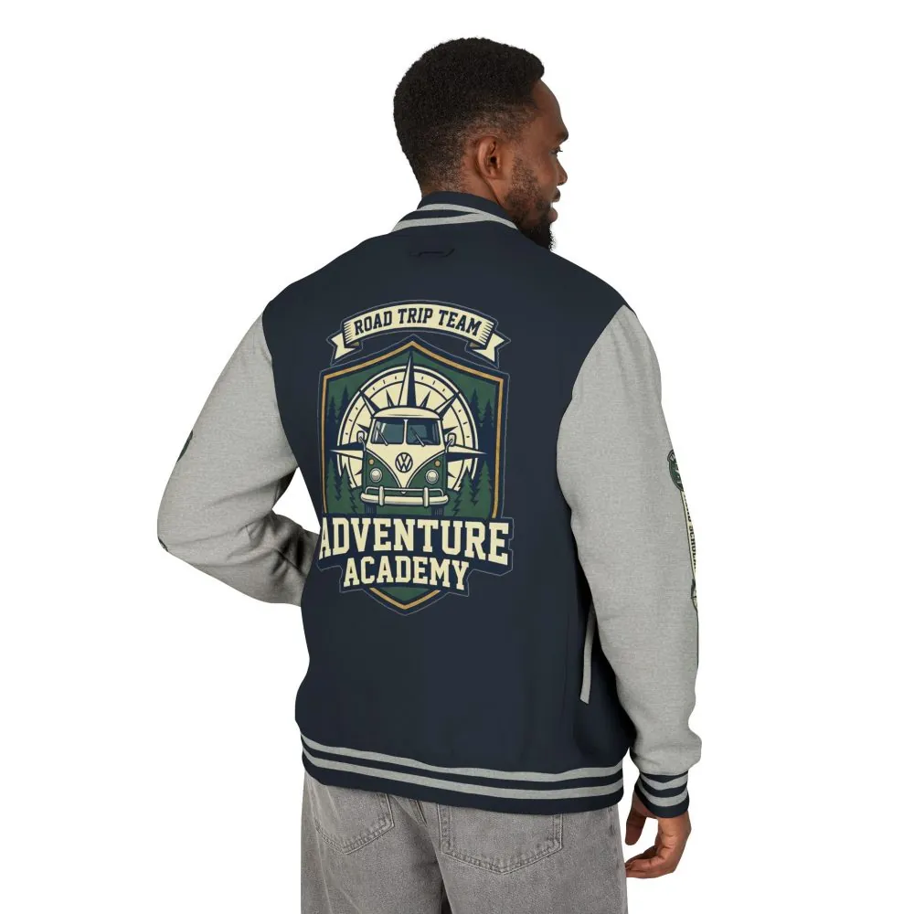 4820869656539571704_2048.jpeg Unisex Heavyweight Letterman Jacket (Awdis) —"Adventure Academy" Road Trip Team Varsity Jacket