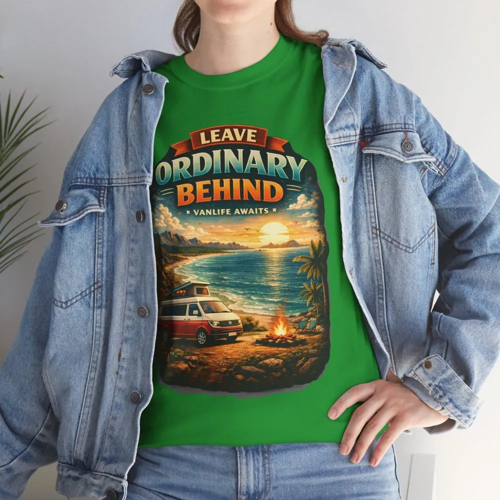 4859471127206651800_2048.jpeg Unisex Heavy Cotton Tee — "Leave Ordinary Behind" Design Scenic-Line