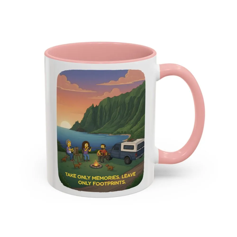 4875121171602928369_2048.jpeg Accent Coffee Mug (11, 15oz) — "Take Only Memories-Leave Only Footprints" Design Sitcom-Line