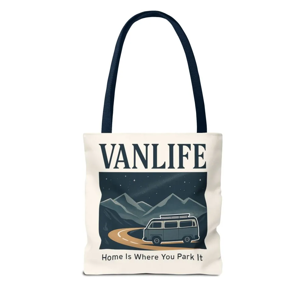 4880760015813570422_2048.jpeg Vanlife Tote Bag — "Vanlife - Home Is Where You Park It" Campervan Beach/Adventure Tote