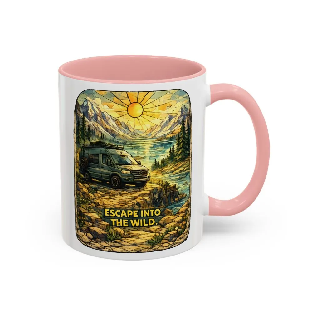488565470662887906_2048.jpeg Accent Coffee Mug (11, 15oz) — "Escape Into The Wild" Design Cubic-Line