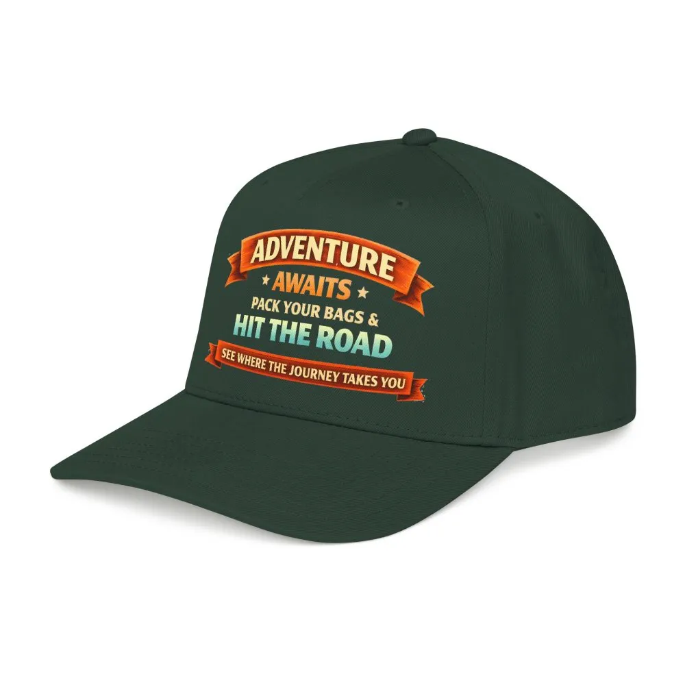 4887849402960427826_2048.jpeg Baseball Cap - "Adventure Awaits-Pack Your Bags" Design Scenic-Line