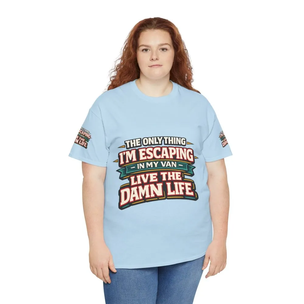 4902664319801652085_2048.jpeg Unisex Heavy Cotton Tee — "The Only Thing I´m Escaping" Design F**K-Line