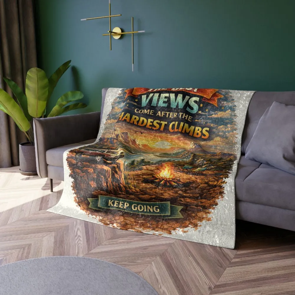 4904185893217664021_2048.jpeg Crushed Velvet Blanket —"The Best Views" Design Scenic-Line (Campervan)